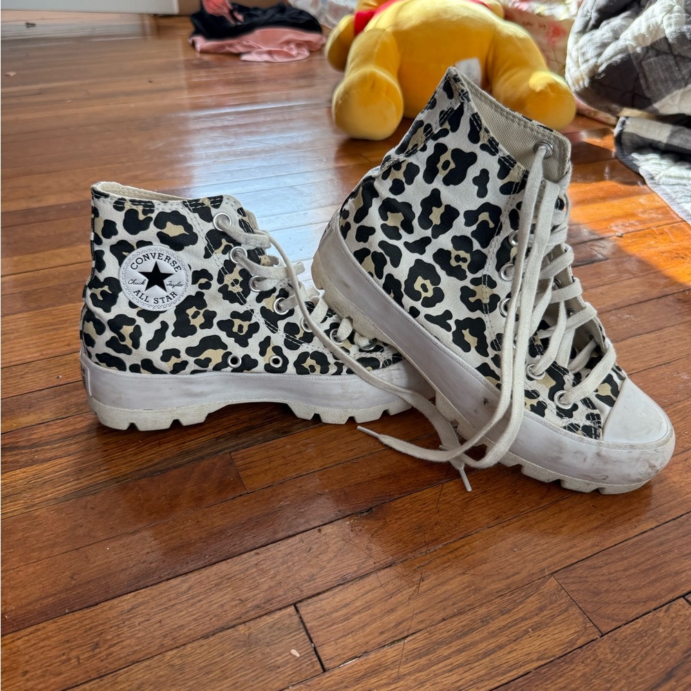 Converse Animal Print High-Top Sneakers